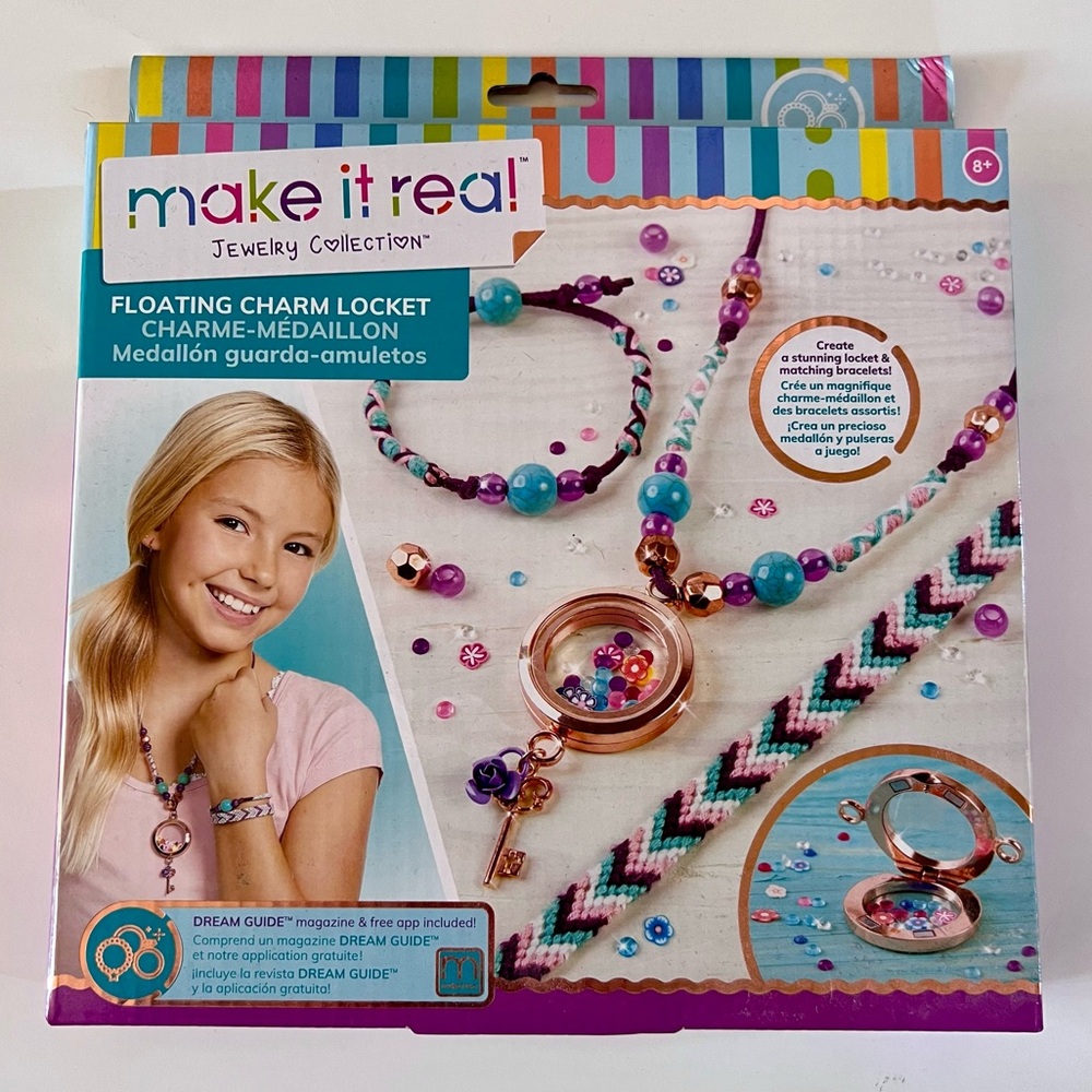 New in Box Make it real Jewelry Collection Floating Charm Locket Kids Necklace
